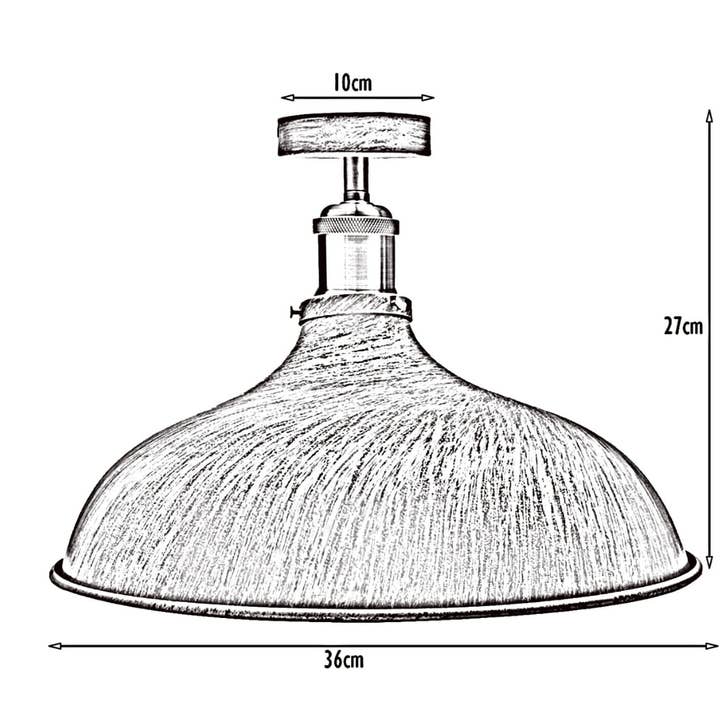 Ledsone - Wholesale Chandelier/Hanging Light - Brushed Metal Flush Mount Ceiling Lights Kitchen ~13003