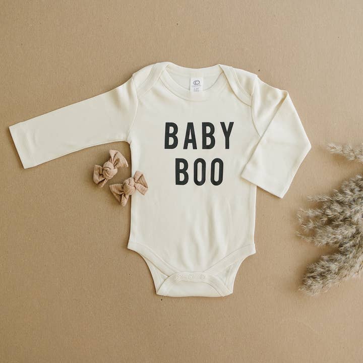Urban Baby Co. - Wholesale Bodysuit (Non-Footed) - Baby - Baby Boo Halloween Organic Baby Onesie