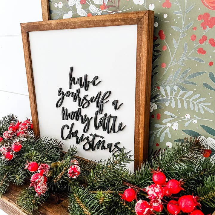 WillowBee Signs & Designs - Wholesale Sign - Have Yourself Merry Little Christmas- Square3