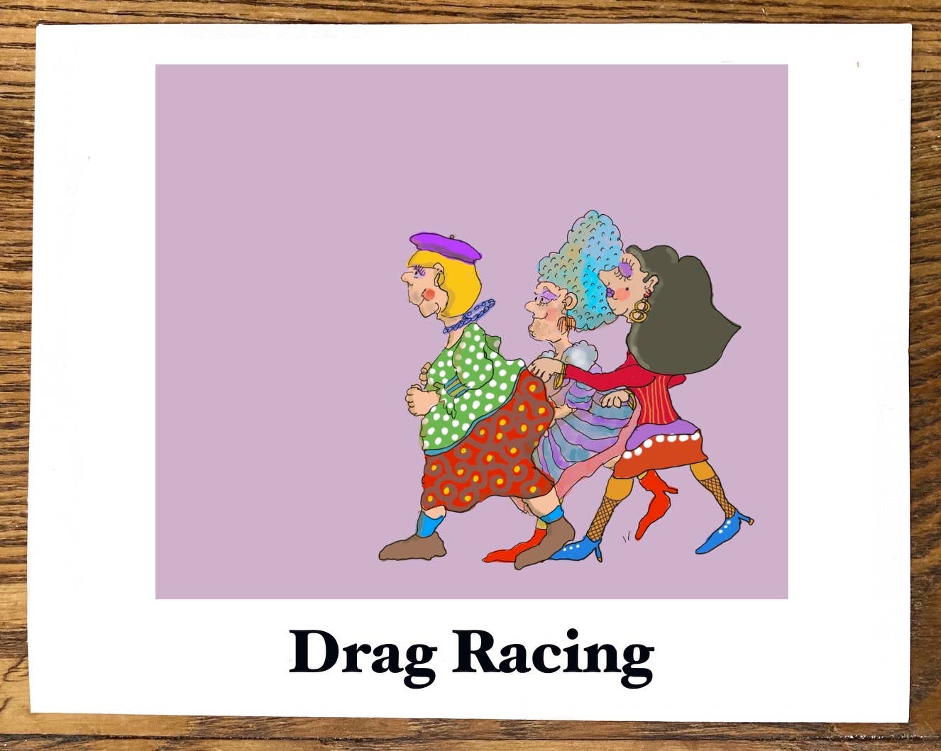 Cards by Charlot - Wholesale Everyday Greeting Card - LGBTQ+: Drag Racing (Pride Month)0