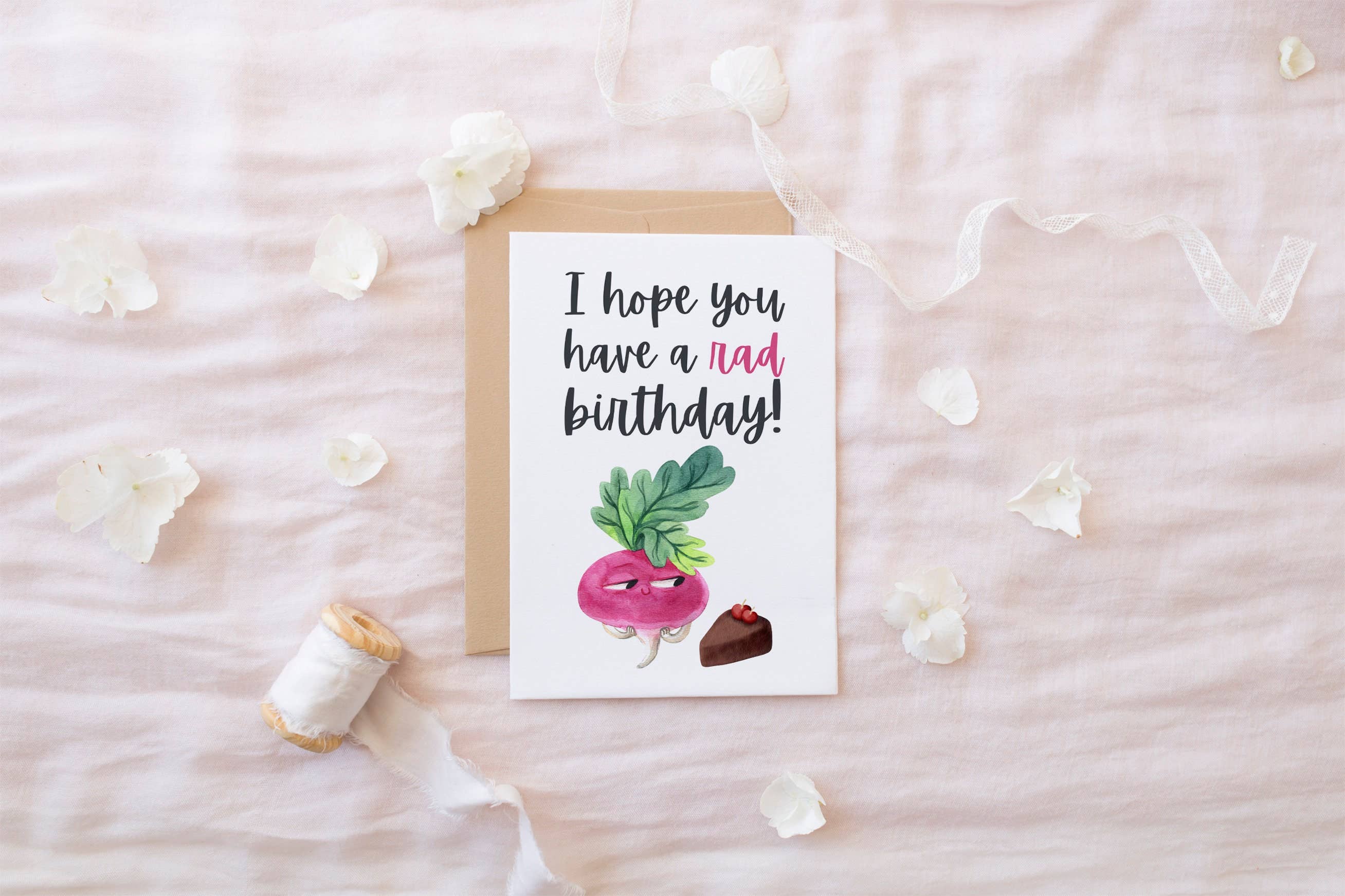 The Highland Literary Co. – postal de parabéns por atacado – Espero que você tenha um aniversário radical - cartão de aniversário engraçado2