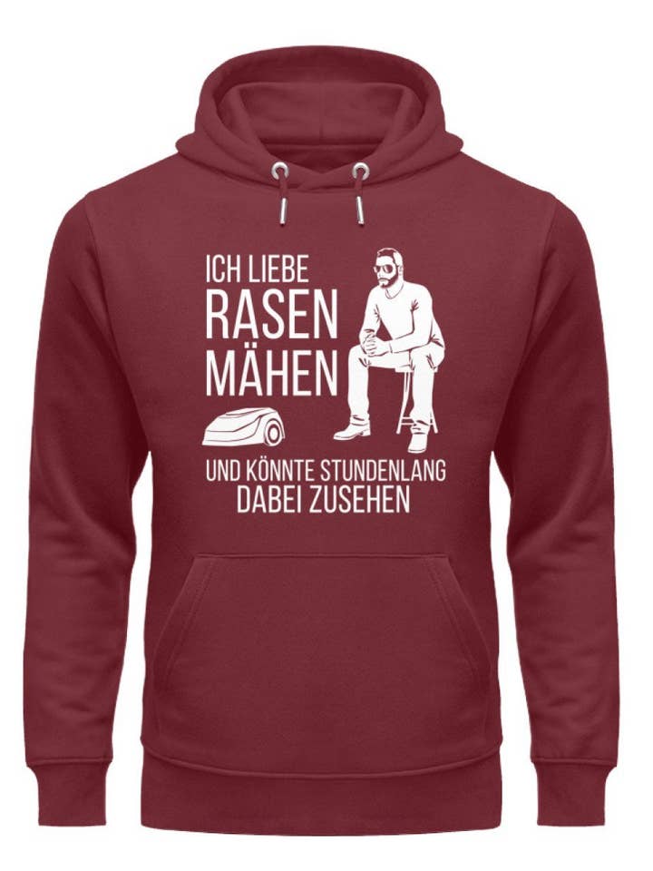 GARTENFAN - Wholesale Hoodie - Unisex - Mowing the lawn - premium organic hoodie1