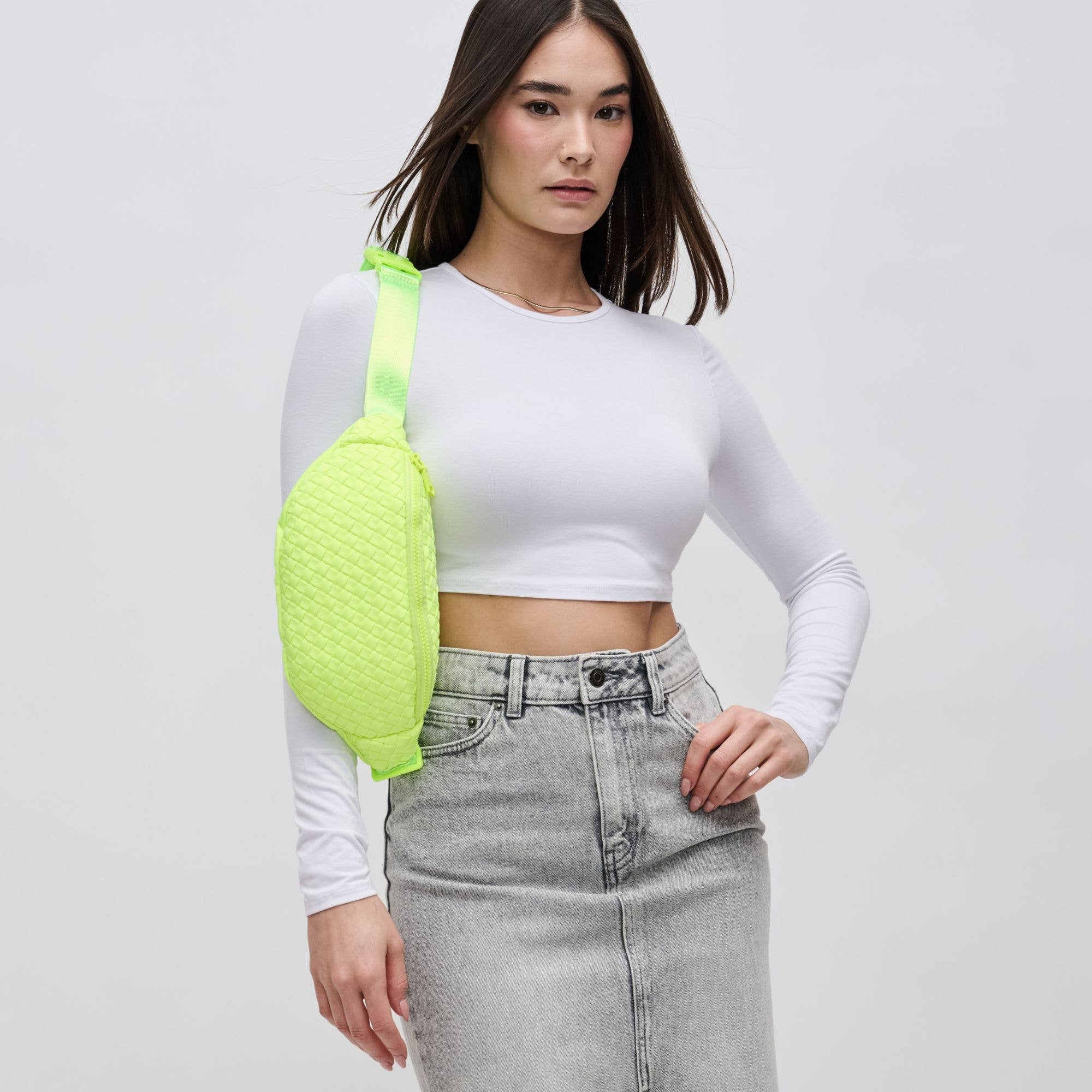 Sol and Selene - Wholesale Belt Bag - Women's - Aim High Woven Neoprene Belt Bag131