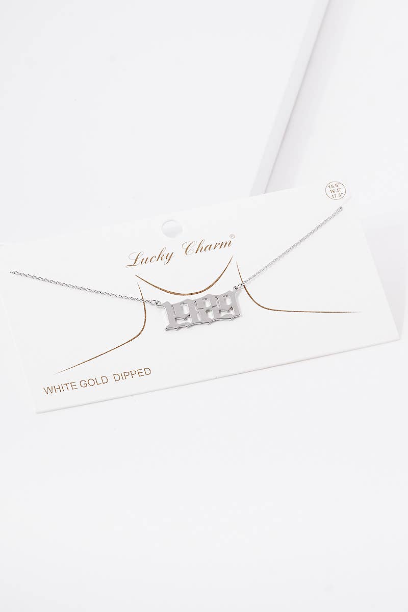 OHBOOBA DESIGN - Wholesale Pendant/Charm Necklace - Gold Plated Birth Year Necklace19