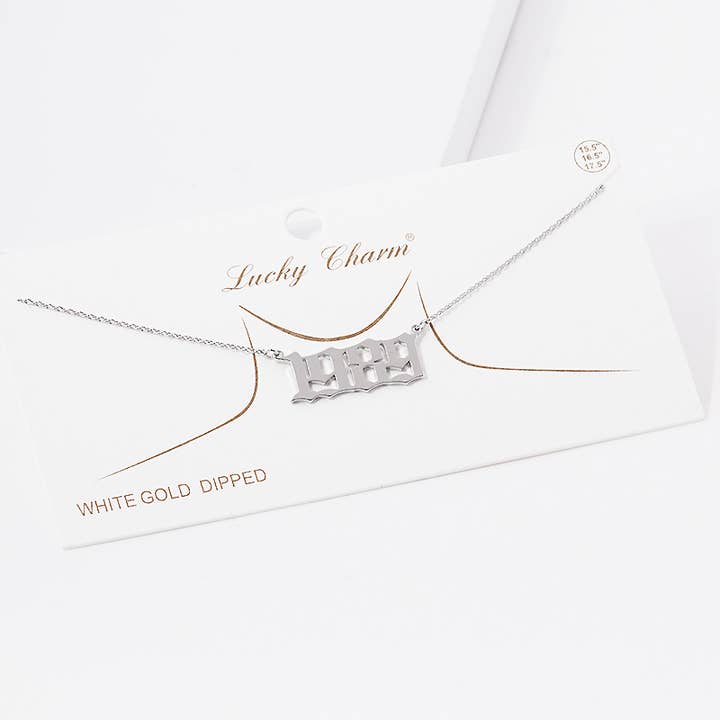 OHBOOBA DESIGN - Wholesale Pendant/Charm Necklace - Gold Plated Birth Year Necklace19