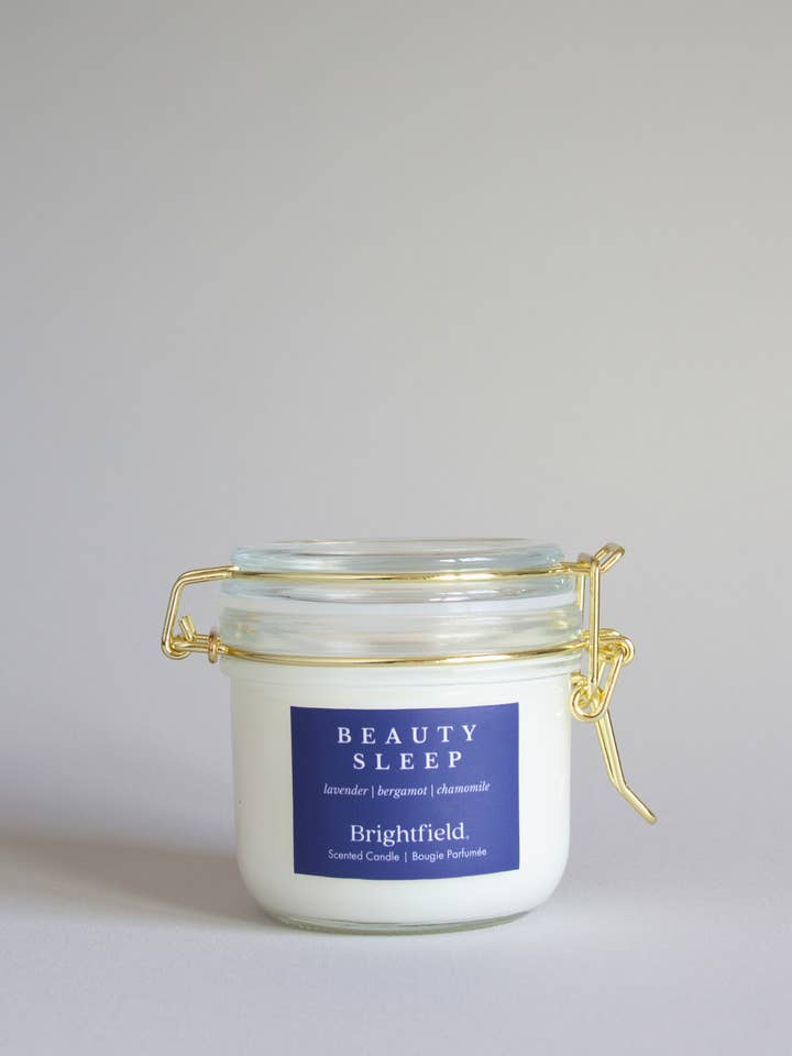 Beauty Sleep Petite Candle Lavender Bergamot Chamomile Cedar for wholesale by Brightfield