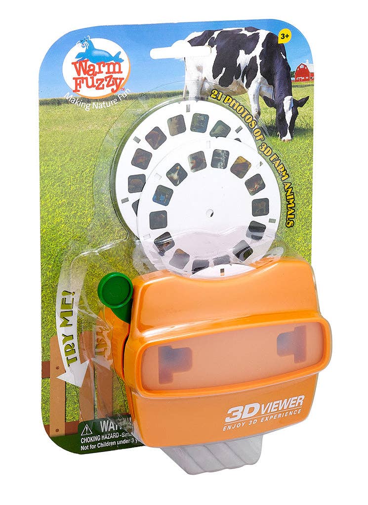Warm Fuzzy Toys - Wholesale Classic Toy - Kids - Warm Fuzzy 3D Farm Viewfinder with 3 Reels0