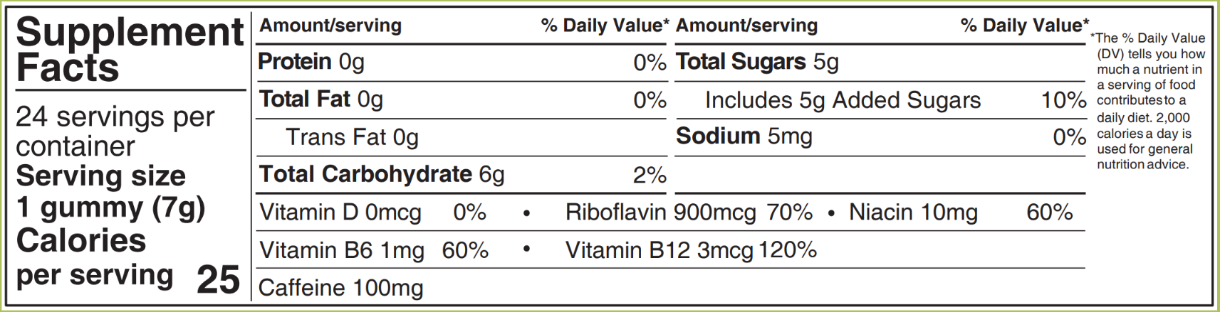 Seattle Gummy Company - Wholesale Oral Supplement/Vitamin - Mocca Shots Energy Gummies with Caffeine Coconut Pineapple9