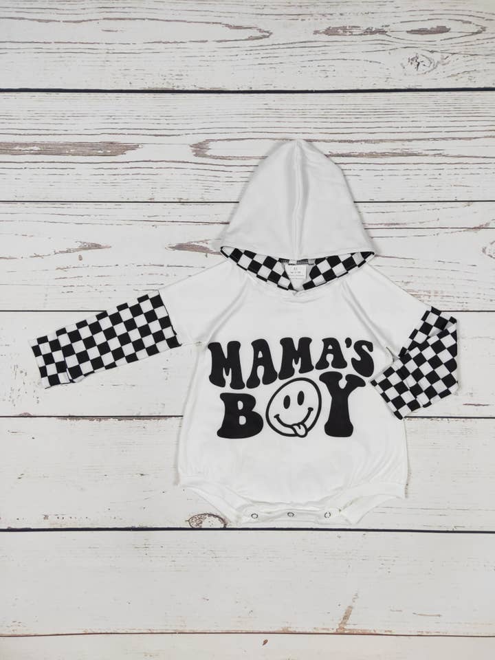 sassy kids palace – wholesale Overall - Baby – MAMA'S BOY Svart Gingham Byxor