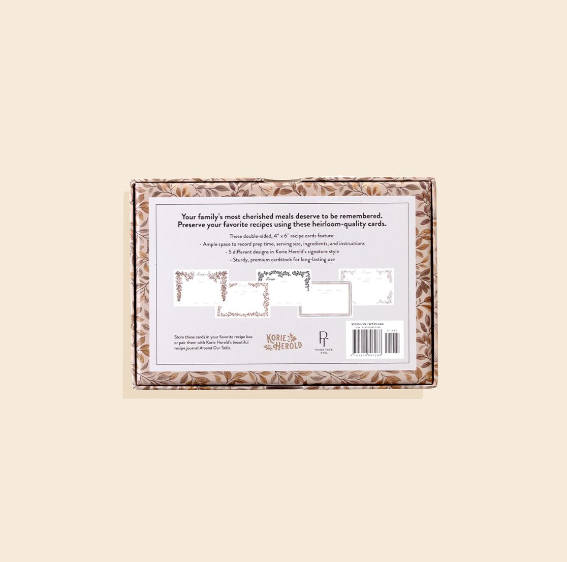 Blue Star Press - Wholesale Recipe Card - Recipe Cards: 50 Beautifully Designed 4x6 Recipe Cards3