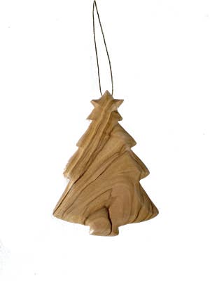 Thick cut tree ornament - 2.5" for wholesale by Earthwood