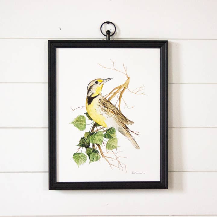 Meadowlark Watercolor Art Print for wholesale by Tori Denae Art