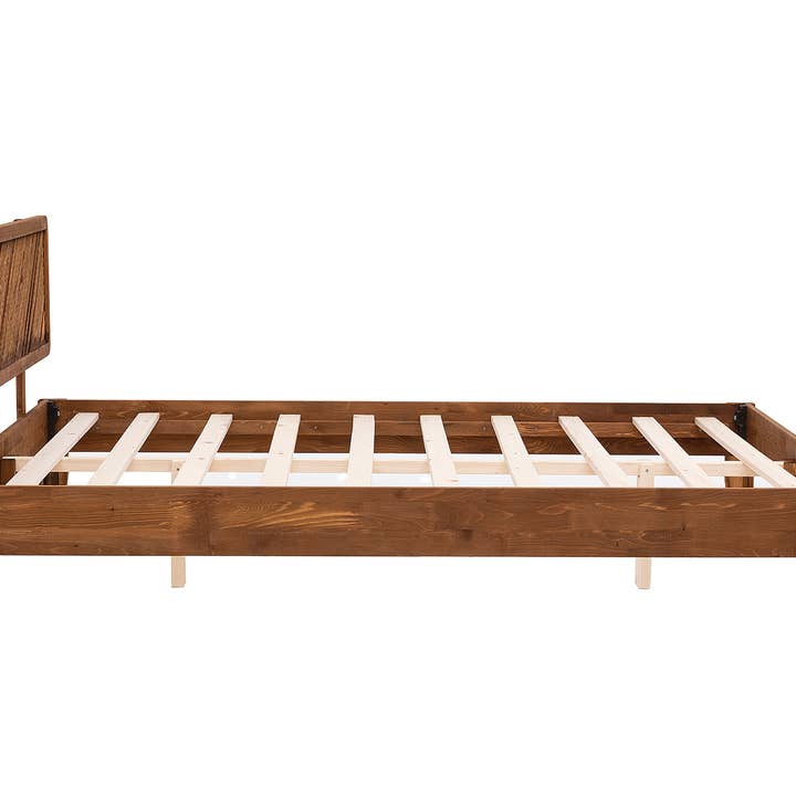 Deholzwart GmbH - Wholesale Bed - İzabelya Model - Pine Wood Bed Single Bed - BROWN3