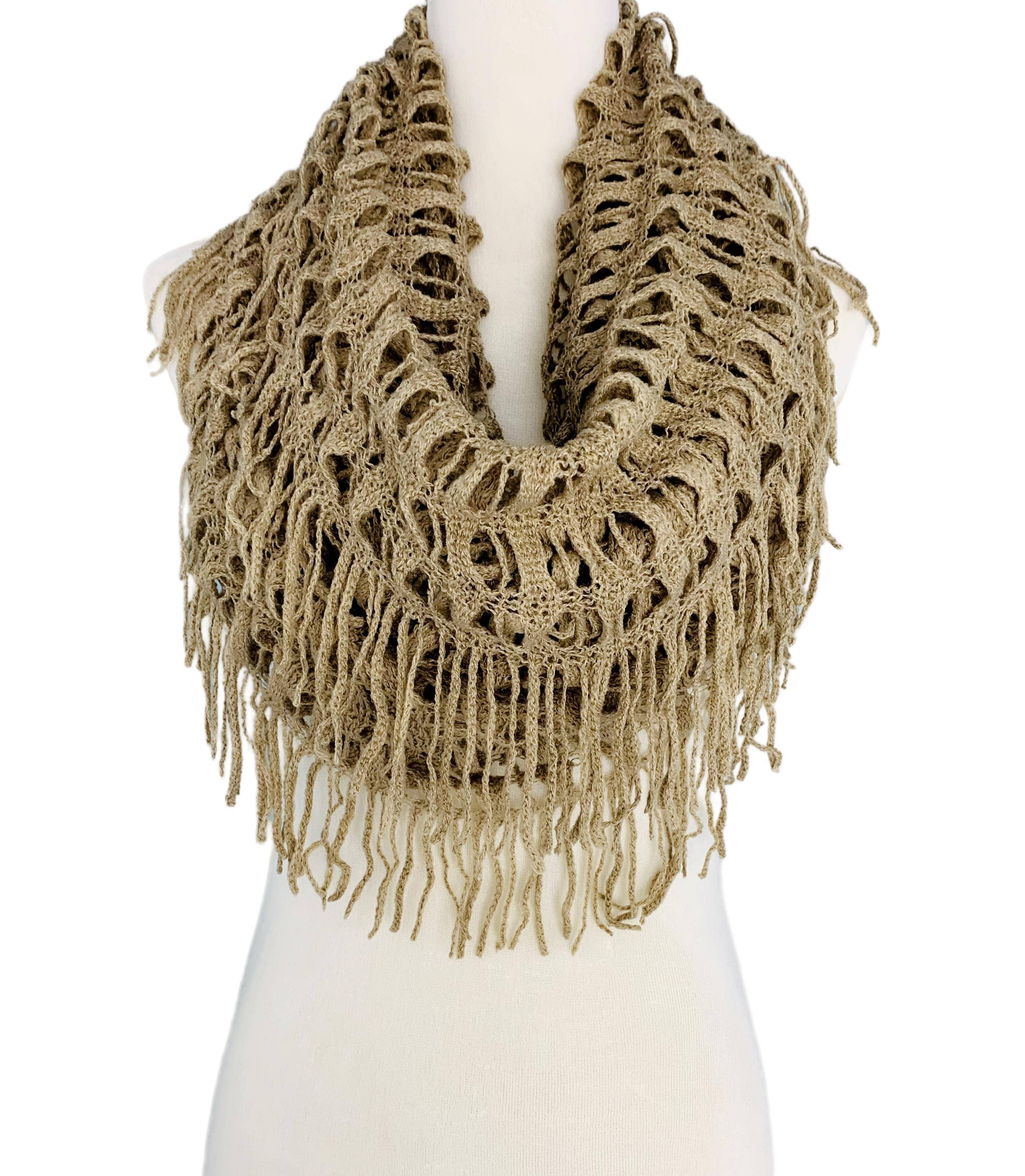 JC Sunny Fashion - Wholesale Scarf - Women's - Magic Tubular Knit Scarf with Transformable Loop Design16