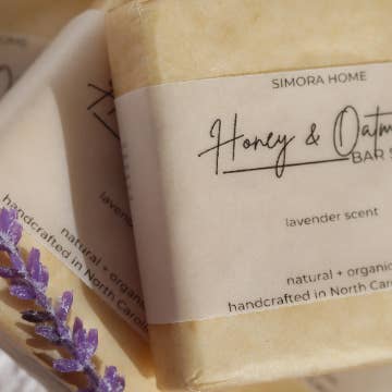 Savon au miel et à l'avoine - Parfum lavande pour la vente par Simora Home