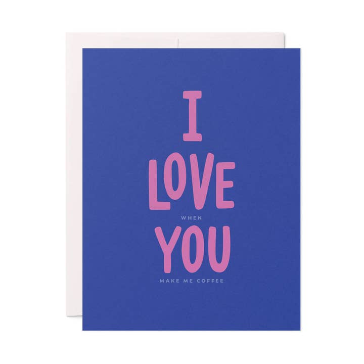 Make Coffee Card for wholesale by Friendly Fire Paper