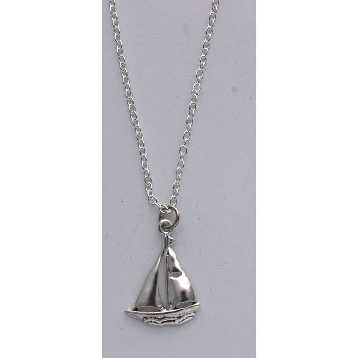 Semaki & Bird - Vente Colliers à pendentif - Collier Voilier - argent sterling Histoire Naturelle1