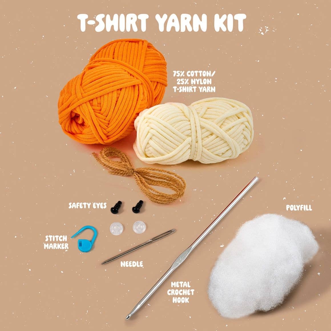 Plaid Crafts - Wholesale Knitting/Crochet Supplies - Bucilla ® Amigurumi Crochet Kit - Tommy the Fox 5"1
