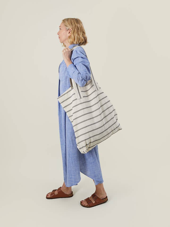 James Giant Shopper | Stitched Stripe for wholesale by CHALK
