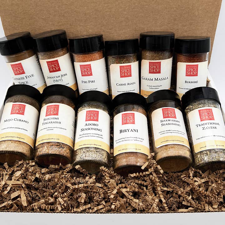 Old Town Spice Shop - Wholesale Dried Spice Mix - World Traveler Gift Box, Gourmet Spices & Seasoning Set1