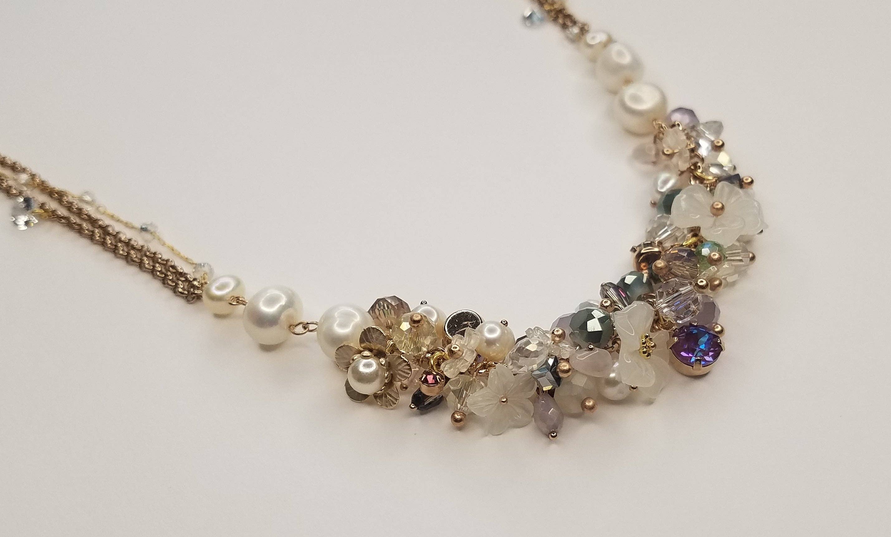 BETTYOH INC - Wholesale Beaded/Pearl Necklace - Handmade Floral Delicately Crafted Pearl Necklace14