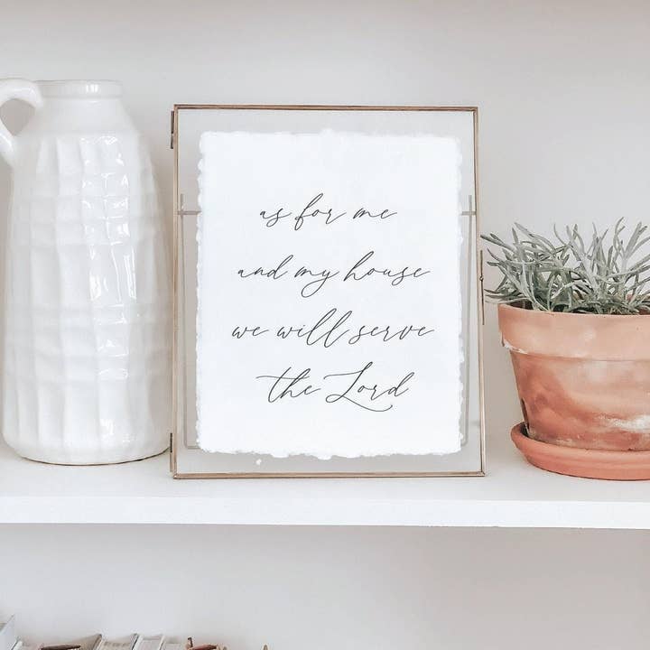 Glass Table Frames & Cards - As for Me and My House | for wholesale by DWELL Home Shoppe