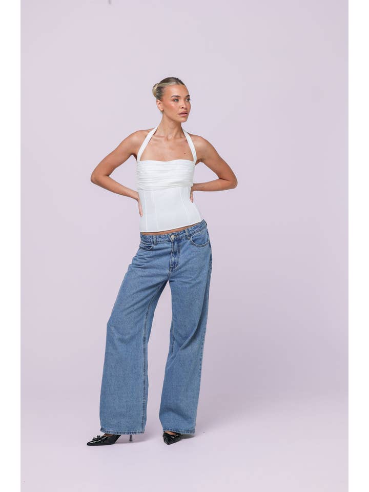 Isabelle Quinn - Wholesale Korset - Dames - Sylvie Halter Corset Top Wit