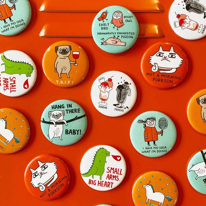 Badge Bomb - Wholesale Magnet - Permanently Exhausted Pigeon Big Magnet1