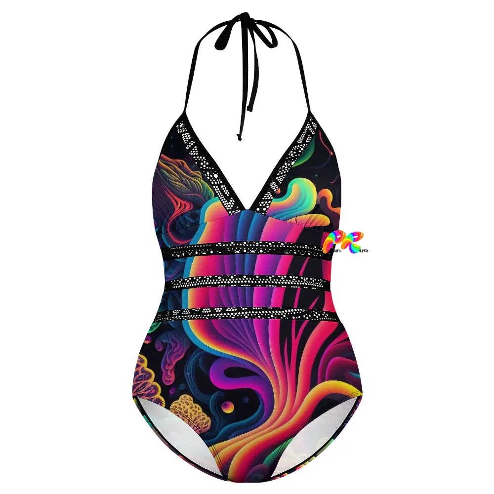 White Underwater Flow Plus Size Swimsuit for wholesale on Faire3