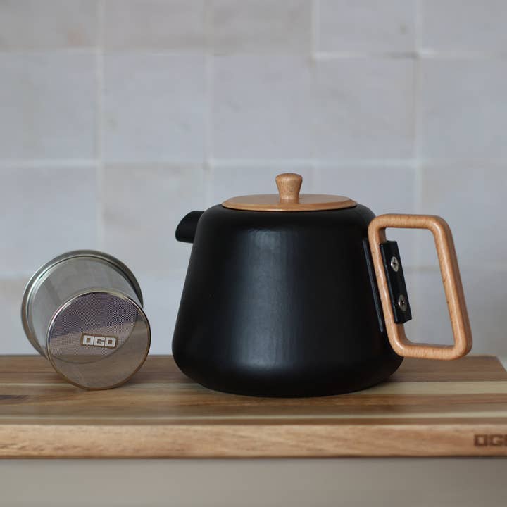 Ogo living - Wholesale Tea pot - 1000ml black cast iron viggo teapot1