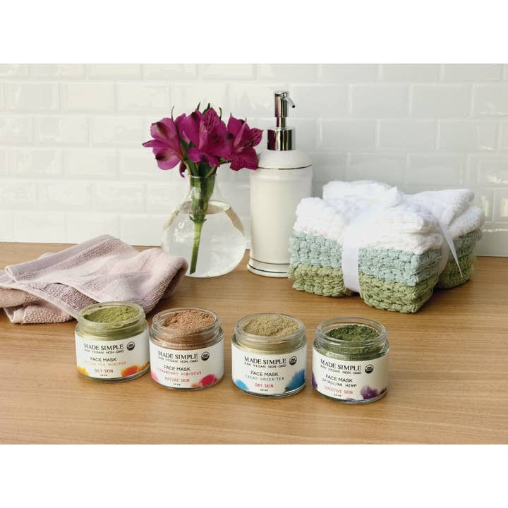 Made Simple Skin Care - Wholesale Skincare face mask - Strawberry Hibiscus Mask for Mature Skin - Organic & Vegan4