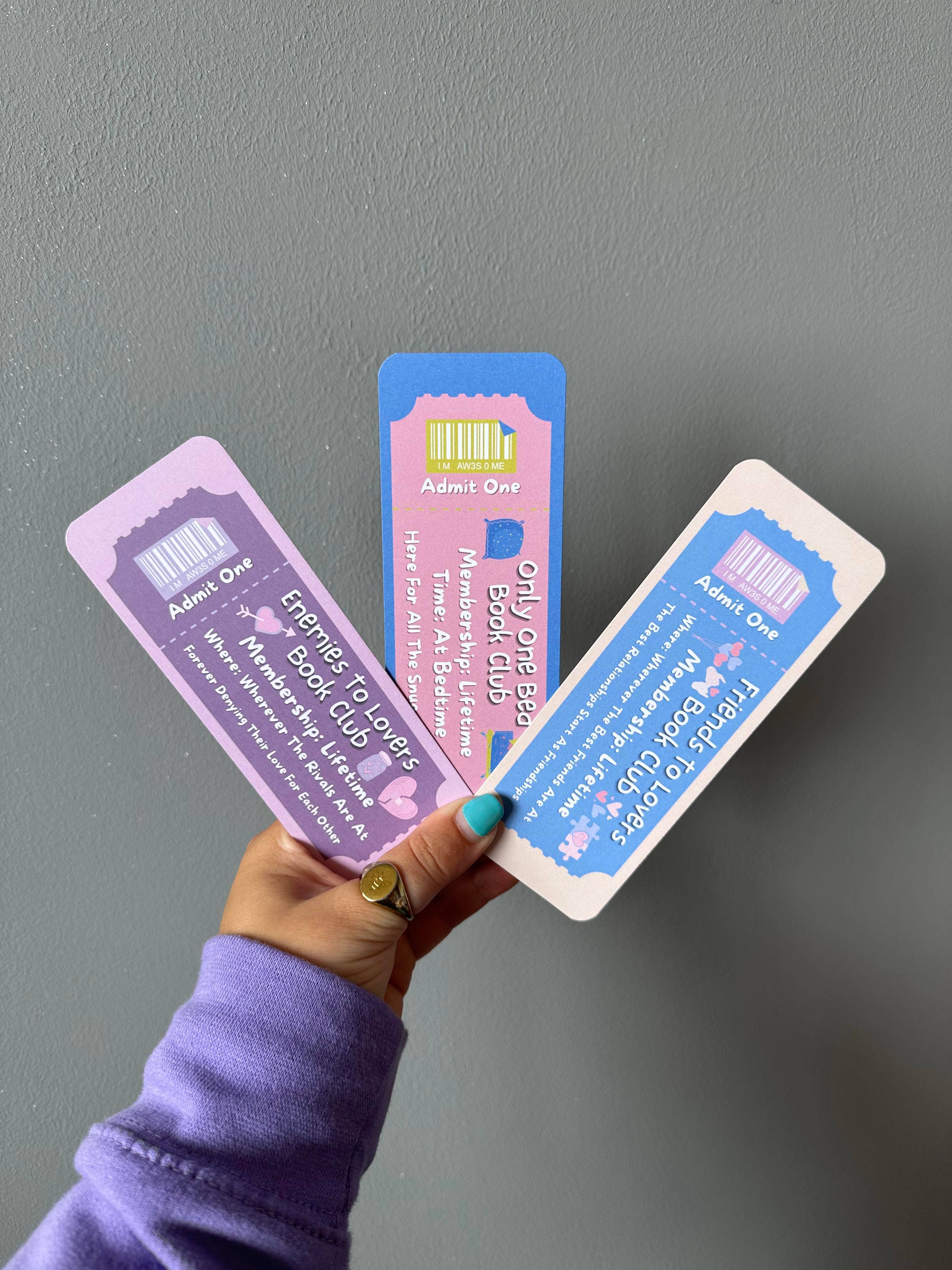 Printicole - Wholesale Bookmark - Enemies To Lovers, Only One Bed & Friends To Lovers Bookmark0