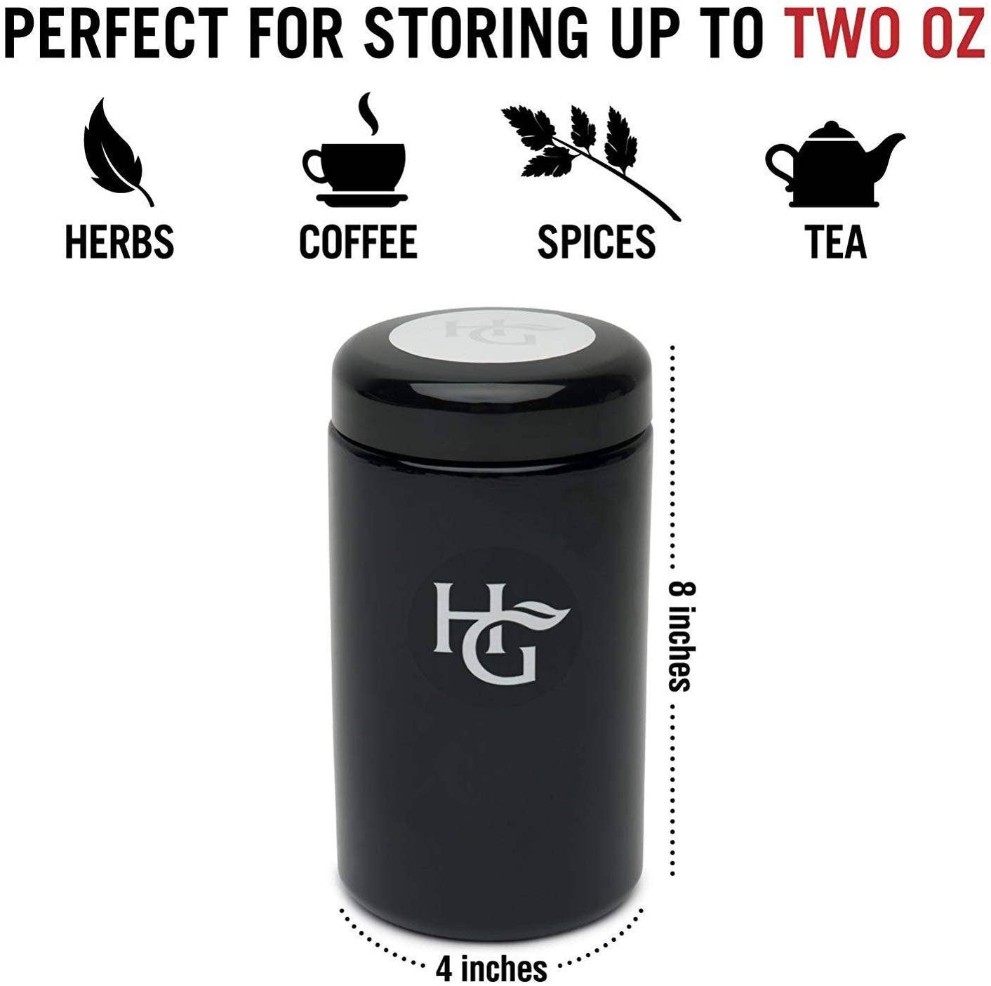 herb Guard - Wholesale Food storage container - 2 Oz Airtight Container and Smell Proof Jar (1 Liter)2