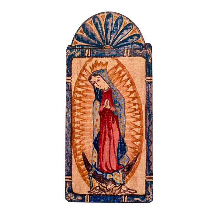 Retablo Nuestra Señora de Guadalupe A – Toutes Faveurs pour la vente par Lynn Garlick Retablos