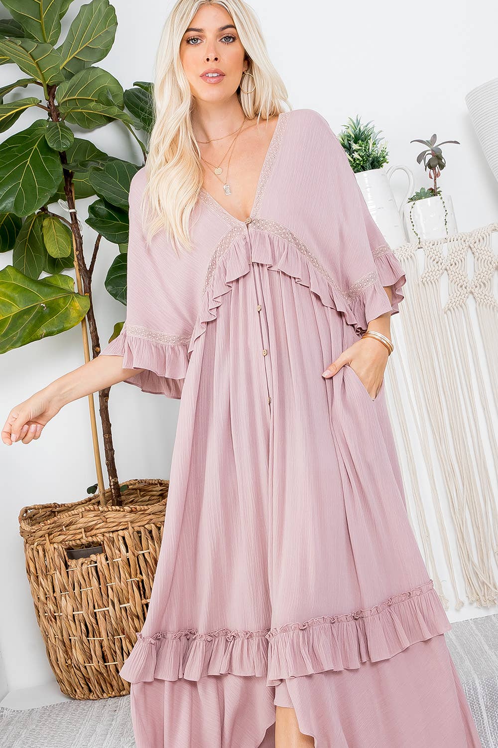 Sweet Lovely by Jen - Vente Cache-maillot – femme - ROBE CACHE-CŒUR MAXI7