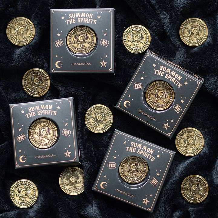 Something Different Wholesale - Wholesale Keepsake Coin/Token - Set of 27 Yes or No Decision Making Coins in Display