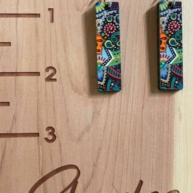 Shades Jewelry & Gifts - Wholesale Dangle Earrings - Shades of Blue Paisley Earrings1