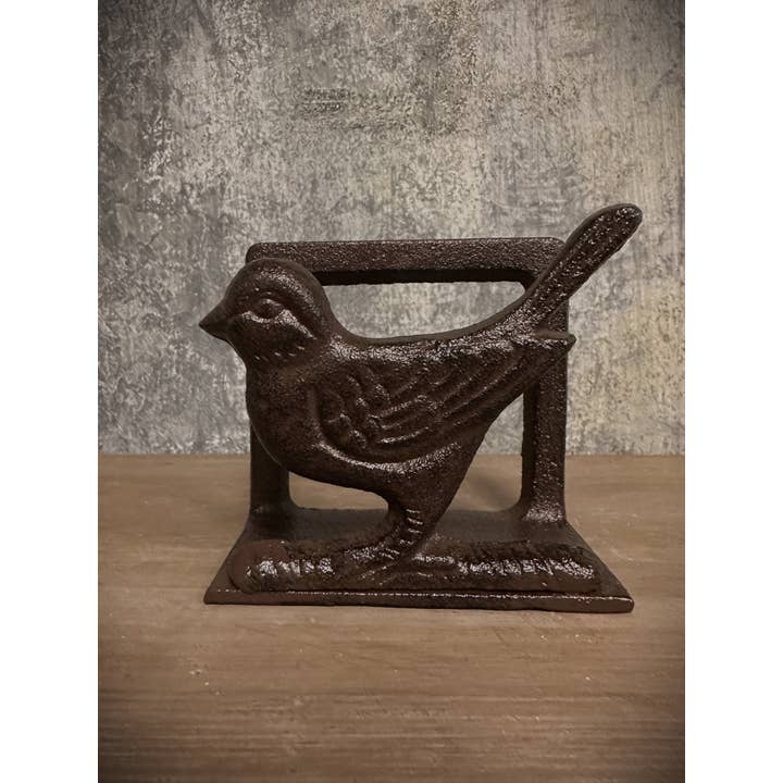 Vagabond Vintage - Wholesale Napkin Holder - Rustic Cast Iron Napkin Holder-Bird