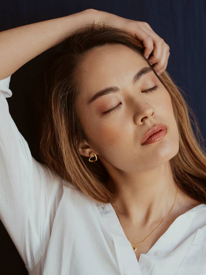 HEARTBEATS stud earrings for wholesale by Ann Acid