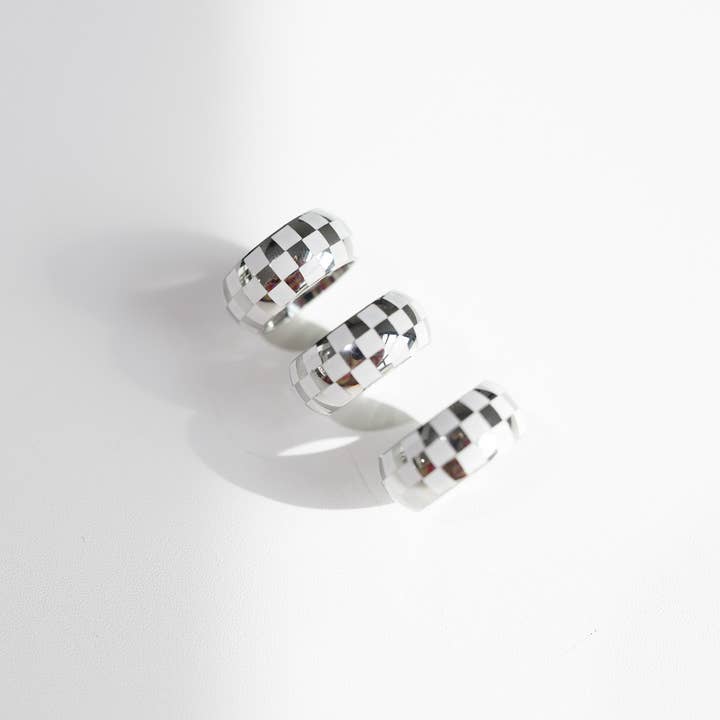 BELJOY - Wholesale Band/Stacked Ring - Ronnie Checker Ring || Choose Color