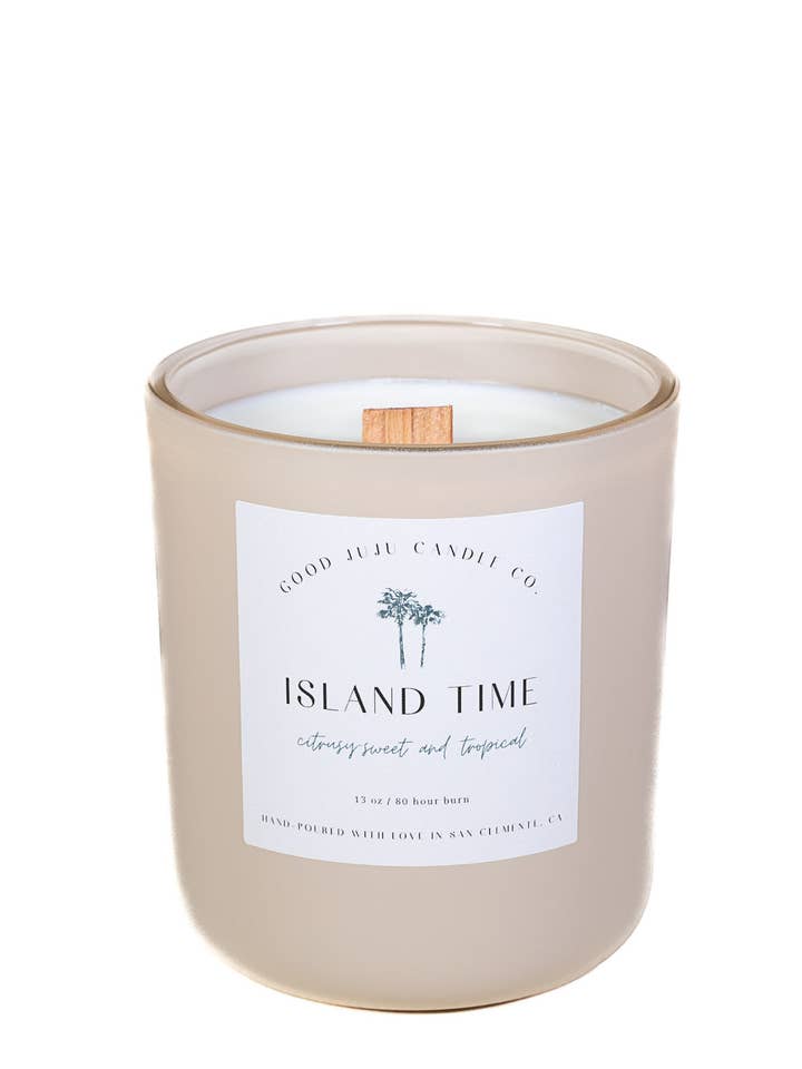 Island Time for wholesale by Good Juju Candle Co.