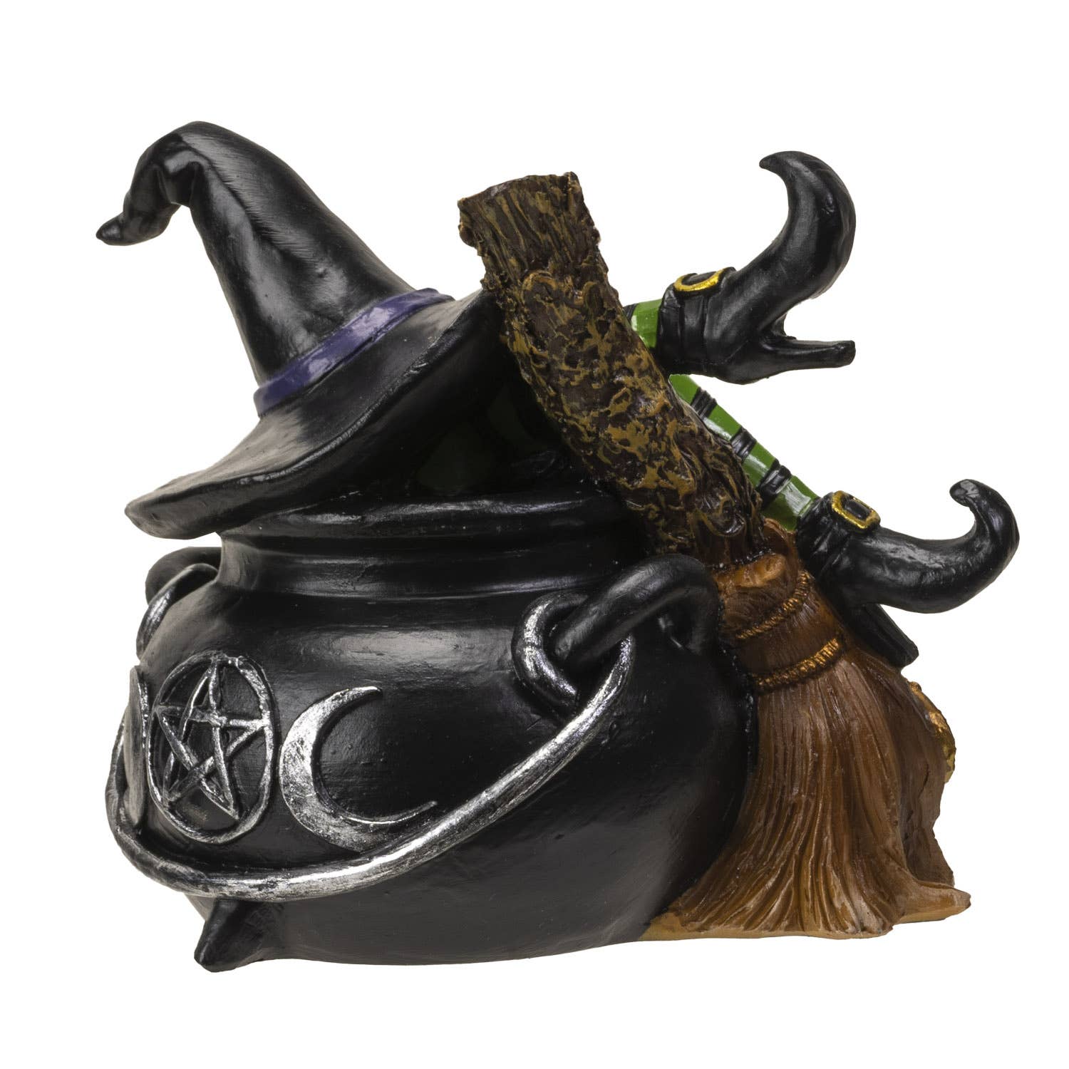Pacific Trading - Wholesale Decorative Figurine - Haunted Cauldron Witch Decorative Figurine3