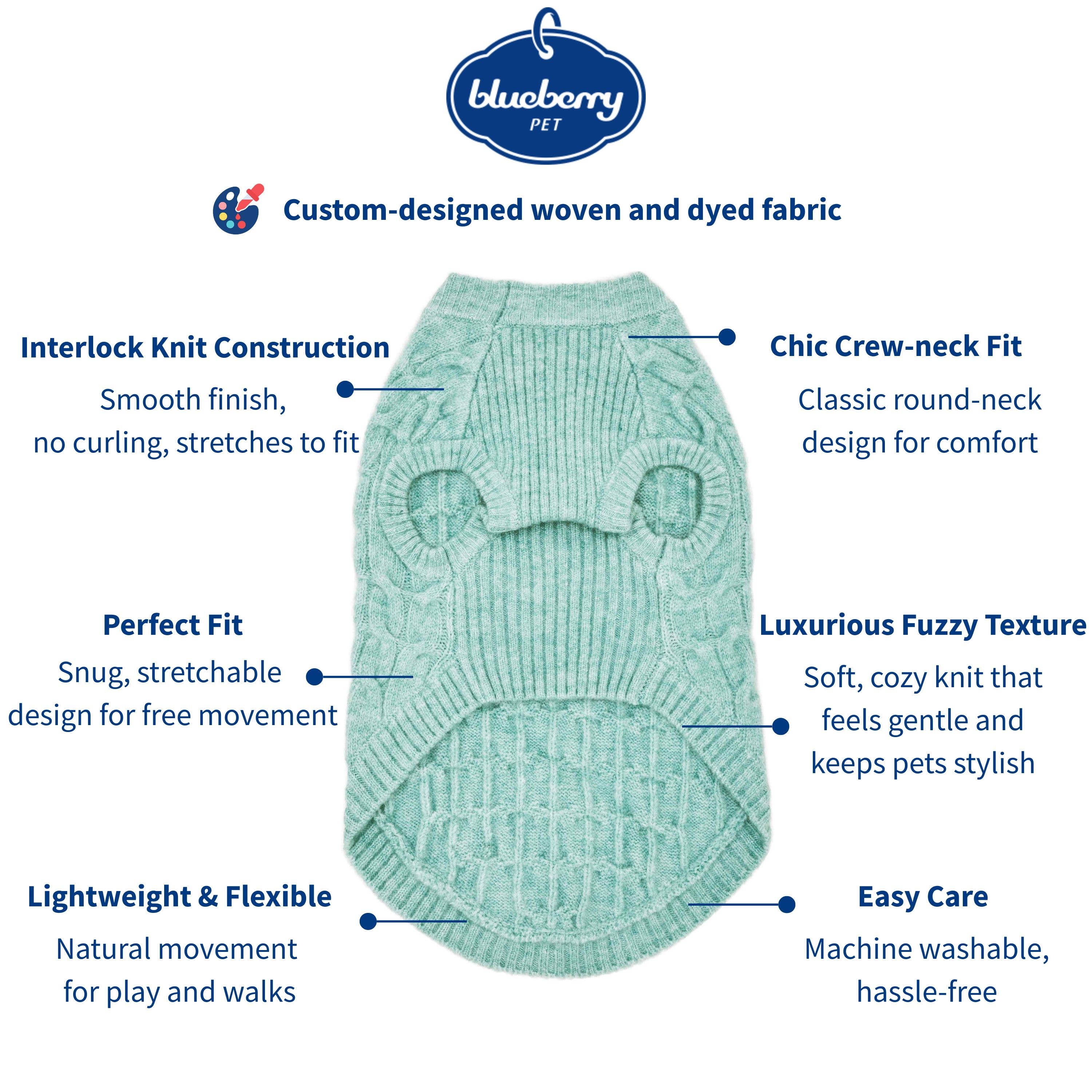 Blueberry Pet - Wholesale Pet Sweater - Dog - Custom-knit & Dyed Ultra-Soft Brushed Fuzzy Yarn Dog Sweater2