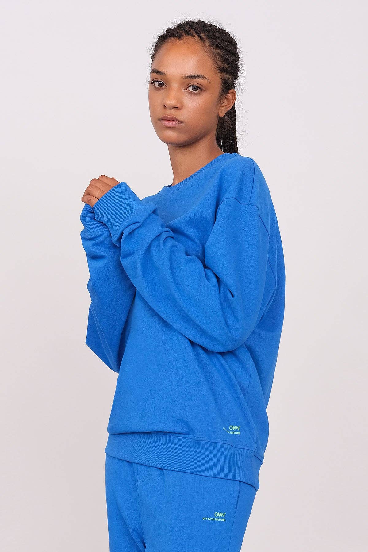 OWN OFF WITH NATURE - Wholesale Hoodie - Unisex - Unisex Oversized Crewneck Sweatshirt4