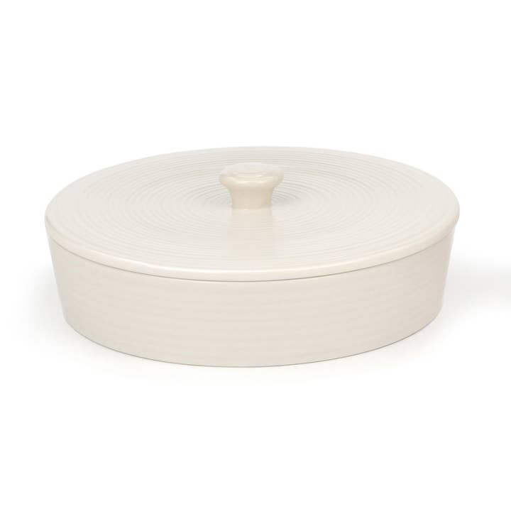 Tortilla Warmer - 10In - Stoneware - White for wholesale by RSVP International