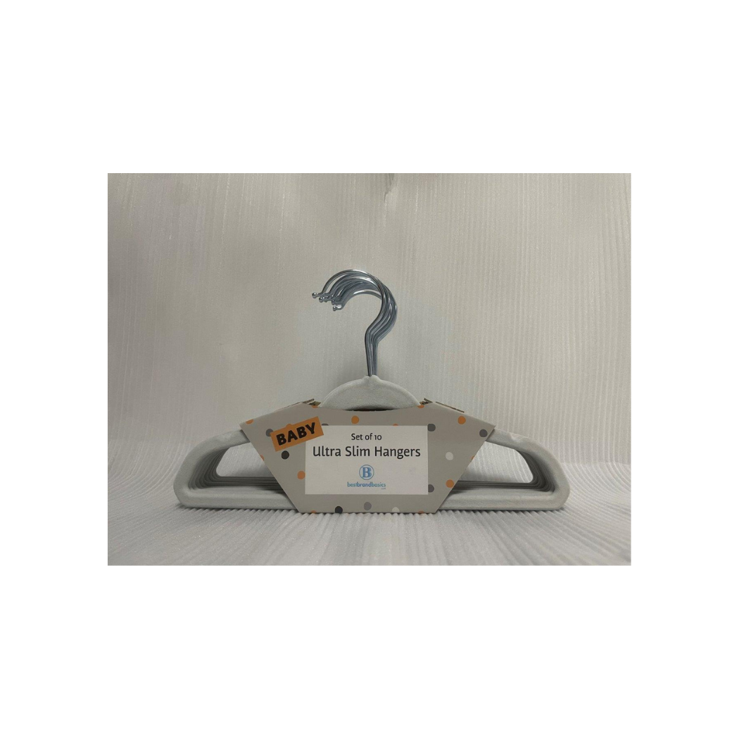 Concepts In Time - Wholesale Clothes Hangers - Concepts 10pk Infant Velvet Hangers – Soft & Shiny0