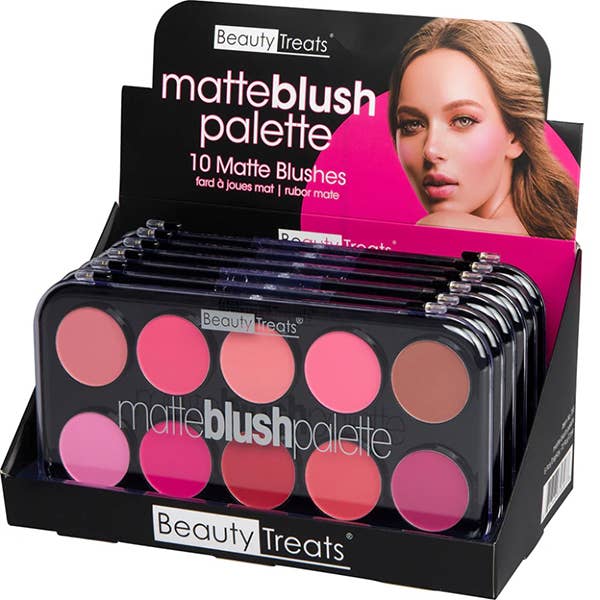 Majestic Wholesale – wholesale Blush – Beauty Treats Matte Blush Palette – 10 Vibrant Colors