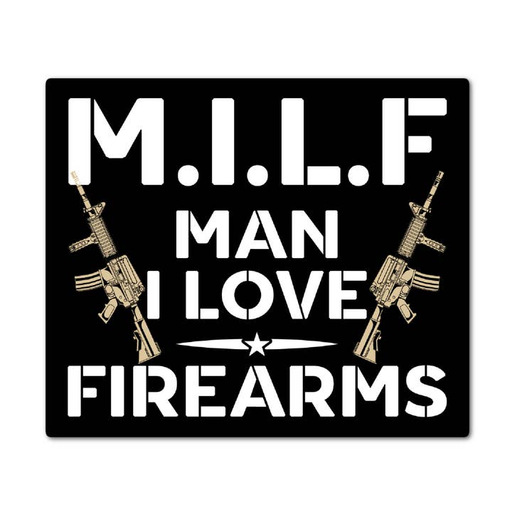 Autocollant plastifié pour la liberté de la Constitution, deuxième amendement, MILF pour la vente par Jazzy Pop Stickers