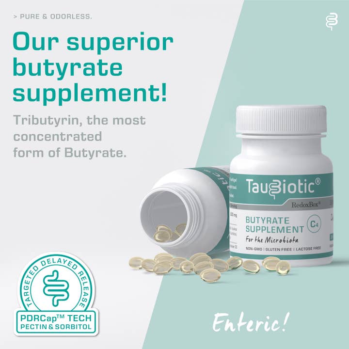 RedoxBox - Wholesale Oral Supplement/Vitamin - TAUBIOTIC® - Butyrate - Rekindle your Microbiota - 30 caps