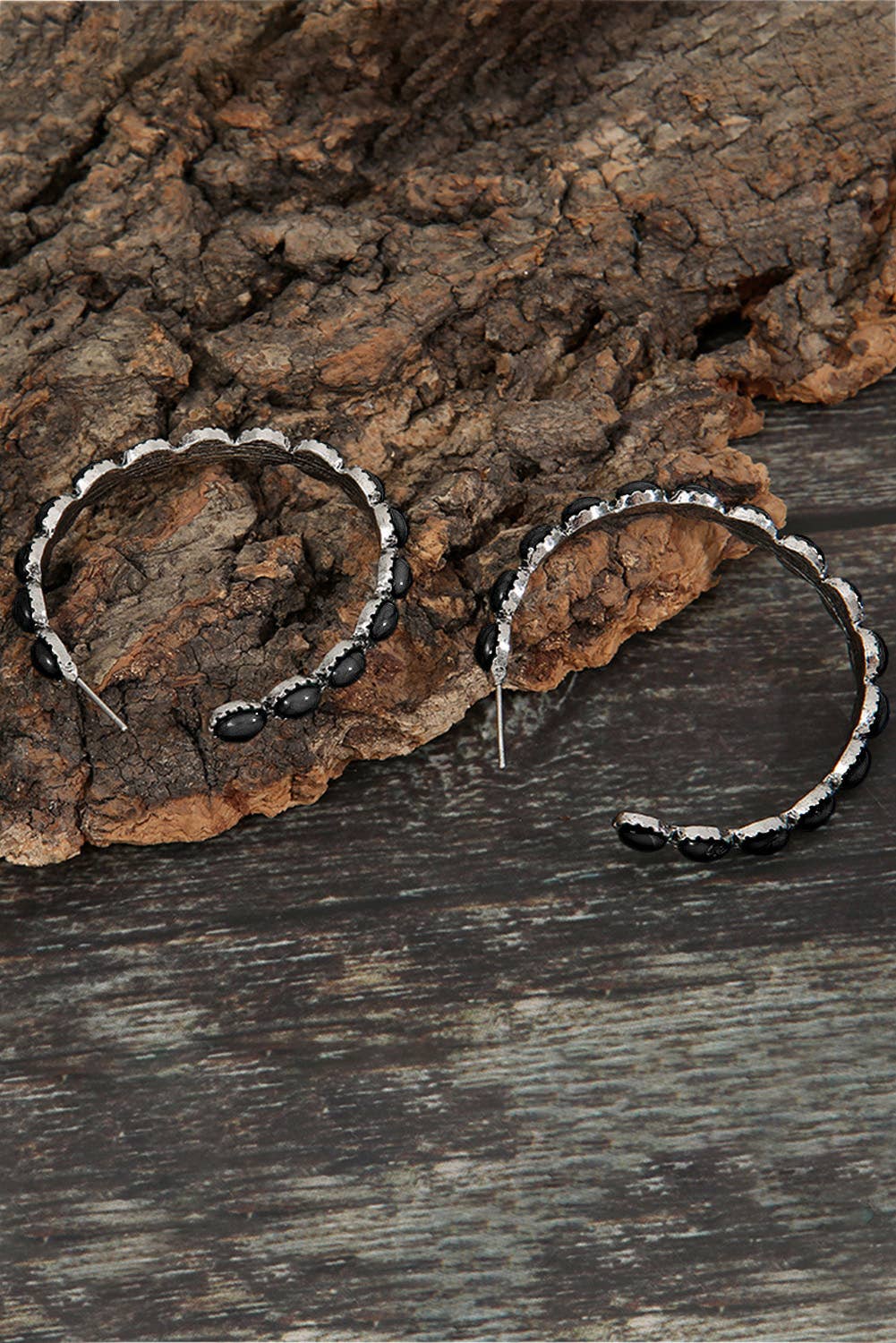 Lovesoft - Wholesale Dangle Earrings - Gem Inlay Retro C-shape Earrings7